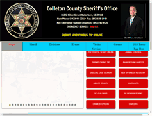 Tablet Screenshot of colletoncountysheriff.com